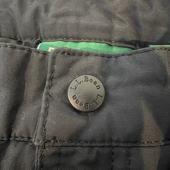 LL Bean Youth Girls Snow Ski pants Size 18 Insulated Black with Star Embroidery - Picture 9 of 9